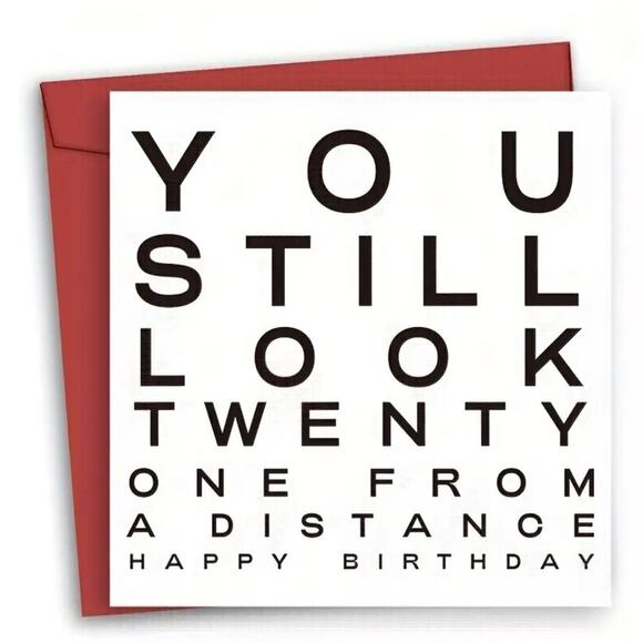 Birthday Card, Funny - 6" x 6" - Picture 1 of 5